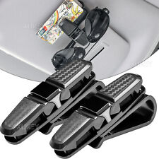 2- Universal KFZ Sonnenbrillenhalter PKW Brillenhalter für Auto Halterung Brille