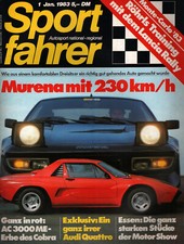 Zeitschrift Sport Fahrer #1 von 1983 AC 3000 ME Audi Quattro Matra Murena
