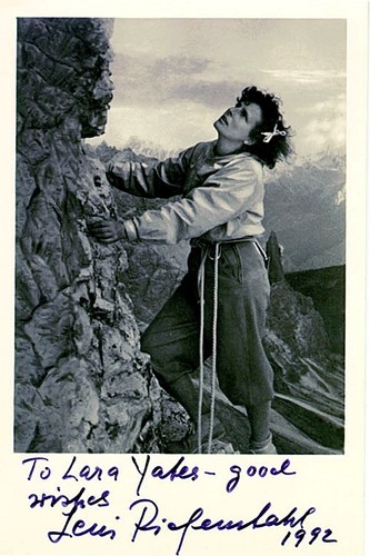 Leni riefenstahl autogramm - leni, ++autogramm++