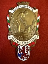 (2) Karnevalsorden Düsseldorf Düsseldorfer KG  Weissfräcke  Orden Karneval