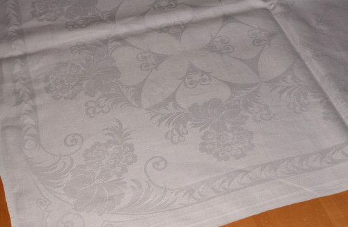 Altes leinen damast tischdecke - damast,