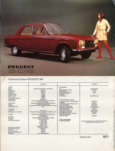 Peugeot 304 limousine - peugeot,