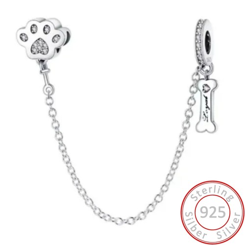 Charms anhänger pfote knochen - charms,