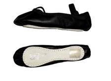 Ballettschläppchen aus Leder - Ophelia Black Gr. 28.5