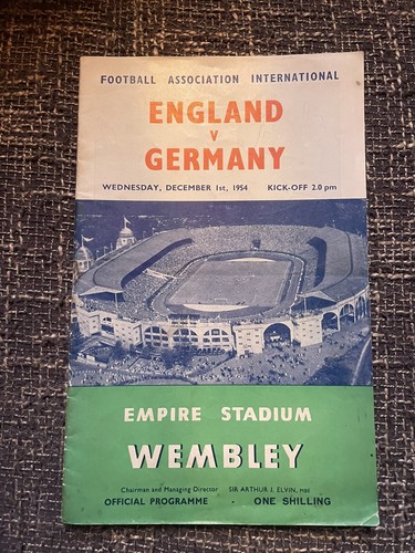 Programmheft wembley fußball - programmheft,