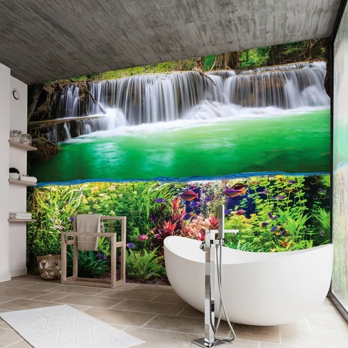 Wasserfall tapete - wasserfall, 3d