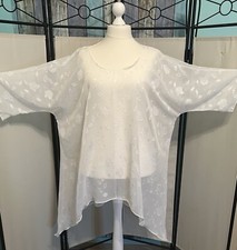 LAGENLOOK Zipfeltunika weiß