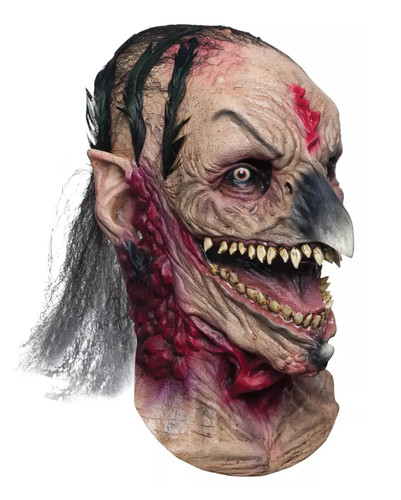 Harwitch hexenmaske aus latex - hexenmaske,