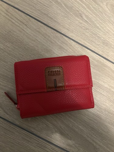 Rotes lederportmonee aus - rotes,
