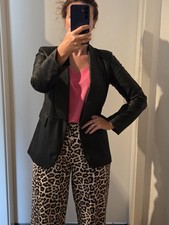 ??? Kunstlederblazer Damen Größe S schwarz neuwertig ???