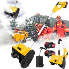Akku-Schneefräse 21V Schneeschieber 28cm Arbeitsbreite mit 2 *4Ah Akku+Ladegerät