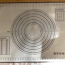 S096 Teigausrollmatte - Backmatte - Backunterlage - Silikon Matte - Unterlage