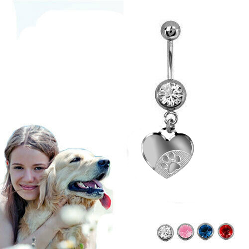 Bauchnabelpiercing herz mit - bauchnabelpiercing,