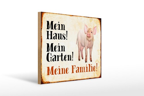 Holzschild tiere 40x30 - holzschild,
