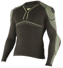 Dainese D-Core Armor langarm Funktionsshirt mit Protektoren heraustrennbar