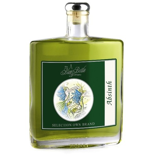 Absinth blue bottle - absinth,