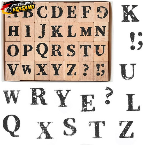 Stück buchstaben stempel - stück,