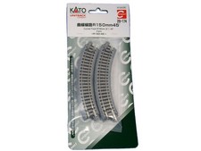 Kato 20-174 - Gleis gebogen R150-45 Grad 4x - Spur N - NEU