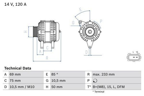 Bosch lichtmaschine 986 - 986, 041