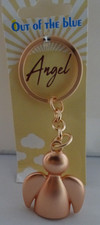 Schutzengel modern kupferfarben  Metall Schlüsselanhänger Taschenanhänger Engel