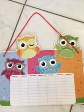 Stundenplantafel - Eulen - abwischbar - Stundenplan Wand Deko - DIN A4 - *TOP*