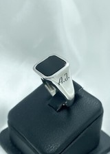 Chevalier Ring mit Onyx Stein