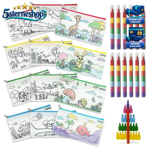 Federmäppchen zum bemalen - bemalen, 12