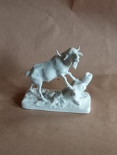Porzellanfigur Ziege Schloß