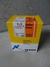 500 GESIPA Kupfernieten 3 x 6 NEU OVP Art.Nr. 6350135