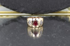 Ruby Diamond Gold Ring