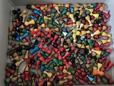 Spielfiguren Holz Konvolut-Mensch-Ärgere-Dich-Nicht-Brettspiele-Ersatz