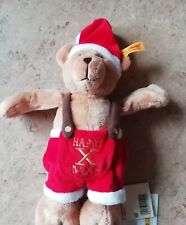115004 Steiff Teddybär Happy X Mas 20 cm hellbraun Weihnachtsteddybär 