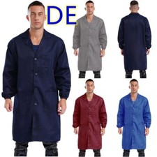 DE Herren Lang Arbeitsmantel