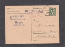 AM-Post, Ganzsachen P 902 + Gebühr bezahlt, OBERSTDORF. 13.7.1946, Drucksache