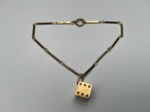 Goldarmband mit glückswürfel - goldarmband,
