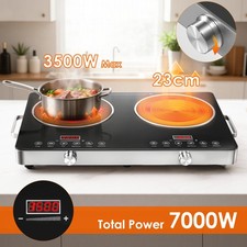 Kochplatte Doppel Glaskeramik