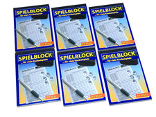 6 x Spielblock Knobelblock
