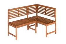 MX Gartenbank Eck Holz Parkbank Gartenmöbel Balkonmöbel Bank 