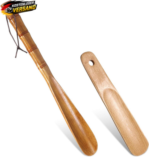 2er set holz schuhlöffel - 2er, lang