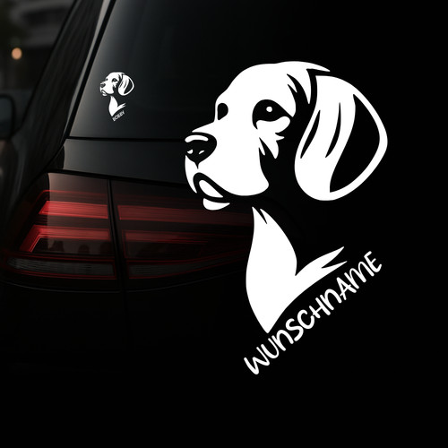 Auto aufkleber beagle - aufkleber,