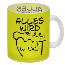 Alles wir KUHt Glas Tasse in