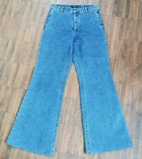 Lecomte Jeans Hose Blau Boot Cut Schlag Hippie Boho true Vintage 70er