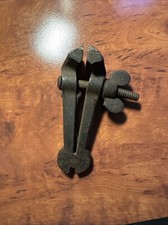 alt Schraubklemme Klemmbacken Feilkloben Handschraubstock Hand Schraubzwinge ?3