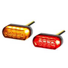 Toxx 3in1 LED Rücklicht Blinker Micro Stripe Motorrad Custom Chopper 12V egeprüf