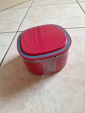 Tupperware 700ml Skyline Behälter Sichtfeld 0,7l Dose Deckel luftdicht Rot eckig