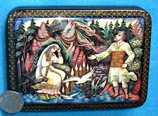 Russische LACKDOSE Nikita der Gerber Volksmärchen Nikita Kozhemyaka KHOLUI