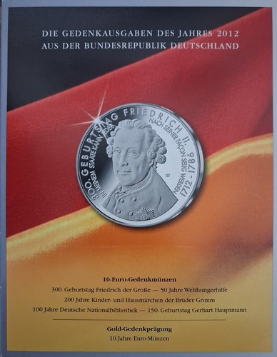 Die euro gedenkausgaben - 10-euro-gedenkausgaben, des