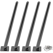 Metall Tischbeine Schwarz, 4