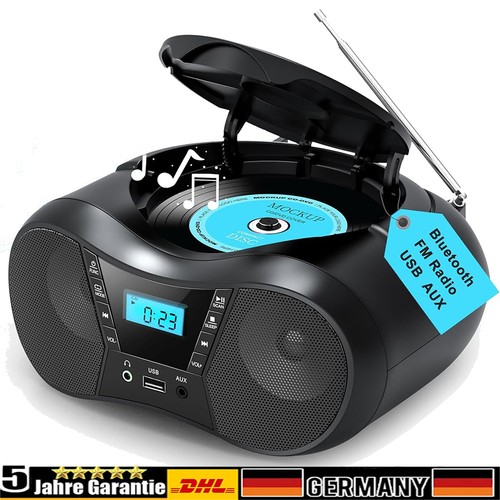 Tragbarer player radio - tragbarer, cd-player
