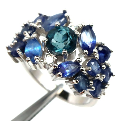 925 silber london blauer - silber, mm.